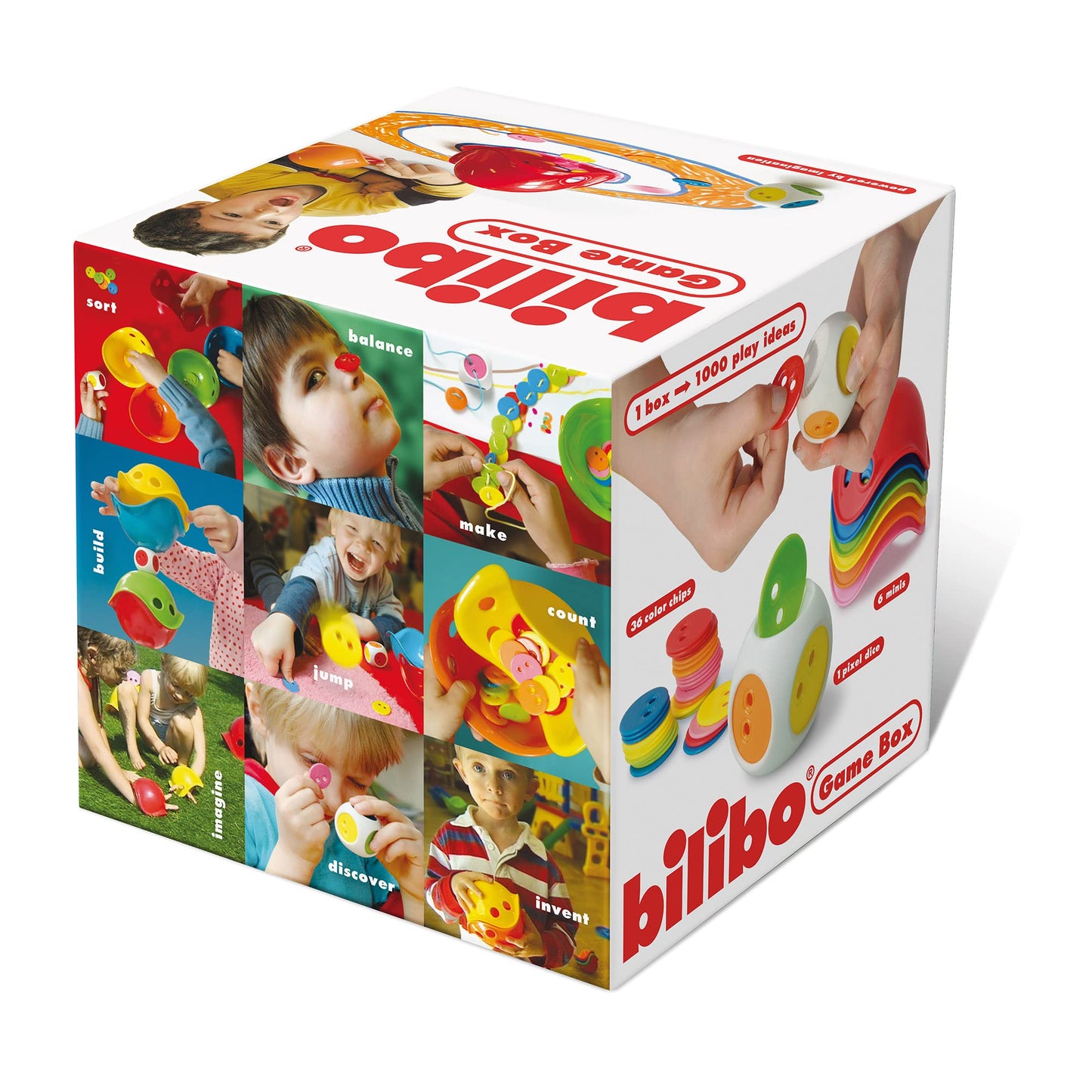 Moluk Bilibo Game Box – Creative Toddler Toy with Mini Bilibos, Pixel Chips & Elastic Dice